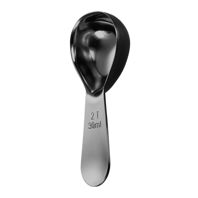 30ml 304 Stainless Steel Thickened Coffee Spoon With Scale Measuring Bean Spoon, Color: Black - Coffee Tools by PMC Jewellery | Online Shopping South Africa | PMC Jewellery | Buy Now Pay Later Mobicred