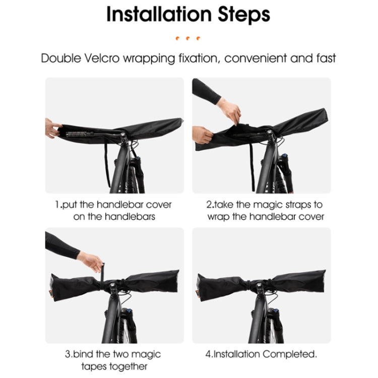 WEST BIKING Bicycle Handlebar Rain & Dust Protection Cover(Black) - free shipping - PMc TechLife - Order now!