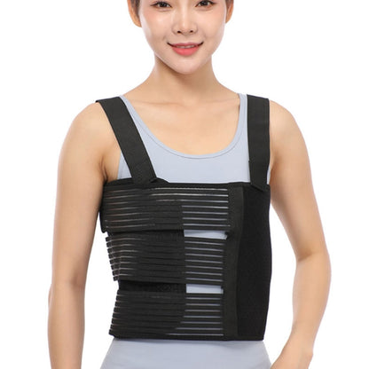 M Shoulders Three Piece Rib Fixation Strap Post-cardiothoracic Chest Girdle(Black) - Corrector by PMC Jewellery | Online Shopping South Africa | PMC Jewellery