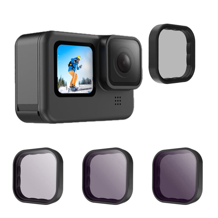 For GoPro Hero11 Black / HERO10 Black / HERO9 Black TELESIN Lens Filter, Spec:  ND8/16/32 - Lens Filter by TELESIN | Online Shopping South Africa | PMC Jewellery | Buy Now Pay Later Mobicred