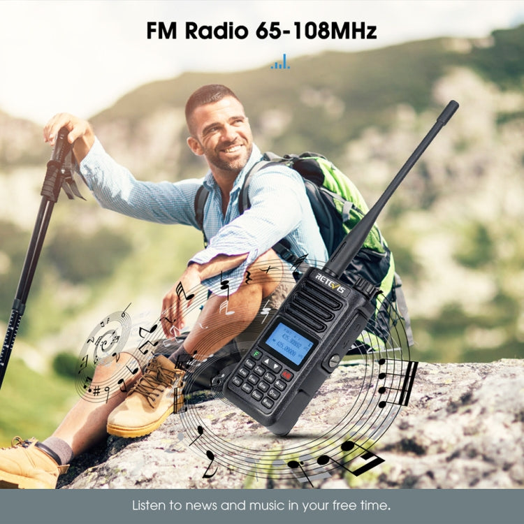 RETEVIS RA89 UV Dual-segment IP68 Waterproof Dual-guard Dual-standby Walkie Talkie(EU Frequency 144-146/430-440MHz) - Handheld Walkie Talkie by RETEVIS | Online Shopping South Africa | PMC Jewellery | Buy Now Pay Later Mobicred