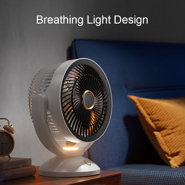 Desktop Air Circulation Upright Night Light Fan Household Rotatable Turbo Fan, Style: Plug-in Model - Electric Fans by PMC Jewellery | Online Shopping South Africa | PMC Jewellery | Buy Now Pay Later Mobicred