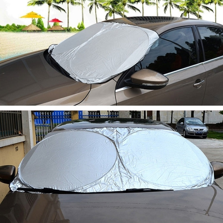 190x90cm Car Double Circle Sun Visor Heat Insulation Sun Protection Sun Block - Window Foils & Solar Protection by PMC Jewellery | Online Shopping South Africa | PMC Jewellery