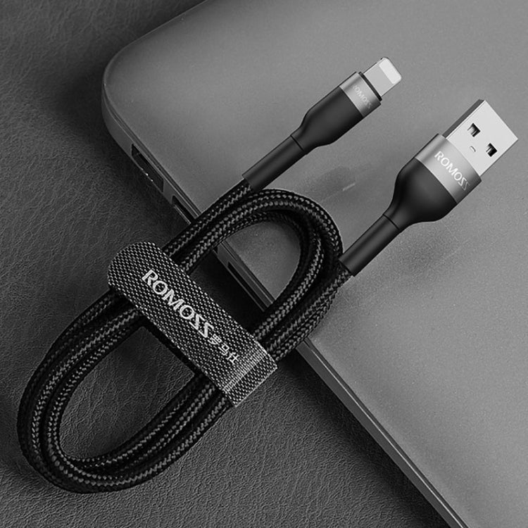 ROMOSS  CB12B 2.4A 8 Pin Fast Charging Cable For IPhone / IPad Data Cable 2m(Blue) - Normal Style Cable by ROMOSS | Online Shopping South Africa | PMC Jewellery | Buy Now Pay Later Mobicred