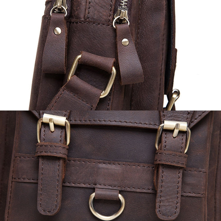 HUMERPAUL Men Shoulder Bag Retro Leather Crossbody Bag(Brown) - free shipping - PMC TechLife - Order now!