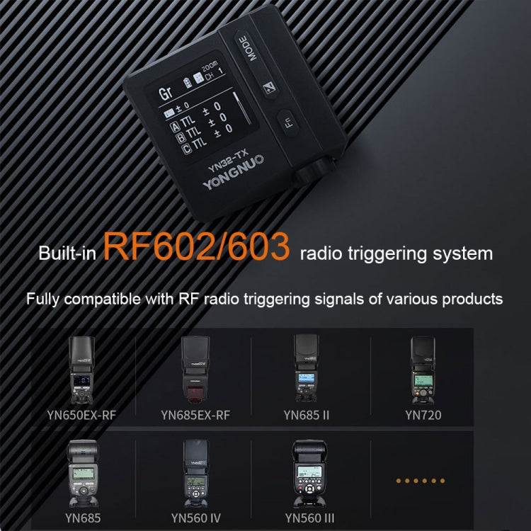 For Sony YONGNUO High-speed Synchronous Wireless TTL Flash Trigger Mirrorless Camera Flash Trigger(YN32-TX) - free shipping - PMC TechLife - Order now!