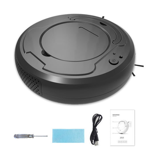 3-in-1 1800pa Smart Cleaning Robot Rechargeable Auto Robotic Vacuum Dry Wet Mopping Cleaner(Black) - Robot Vacuum Cleaner by PMC Jewellery | Online Shopping South Africa | PMC Jewellery