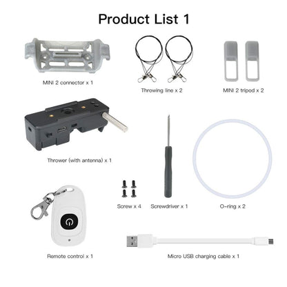 For DJI Mini 2 Drone RCSTQ Transport Thrower Drop Device - Other by RCSTQ | Online Shopping South Africa | PMC Jewellery | Buy Now Pay Later Mobicred