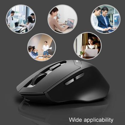 Inphic DR01 Bluetooth 3 Mode Wireless Mouse Charging Quiet Office Game Laptop Computer Home Use(Black) - Wireless Mice by Inphic | Online Shopping South Africa | PMC Jewellery | Buy Now Pay Later Mobicred