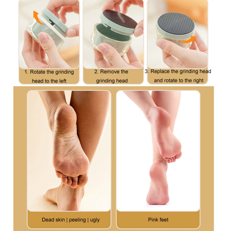 2 in 1 Double-sided Foot Grinder Crystal Glass Manual Epilator(Black) - Hair Removal by PMC TechLife | Online Shopping South Africa | PMC TechLife | Buy Now Pay Later Mobicred