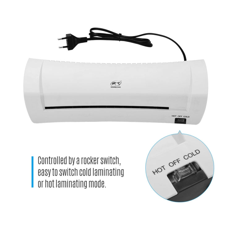 Osmile SL200 A4 Photo Cold and Hot Laminating Machine 340mm/min Speed EU Plug - Photo Film Covering Machine by Osmile | Online Shopping South Africa | PMC Jewellery