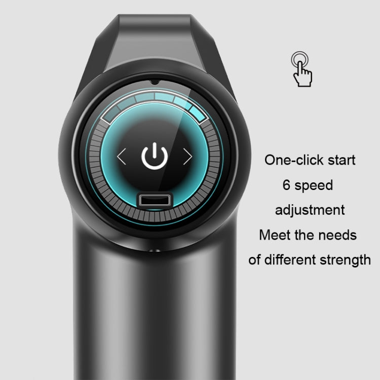 Konka 6 Speed Intelligent Fascia Gauge Muscle Relaxation Massager With 4 Massage Heads(Upgraded Model Gray) - free shipping - PMC TechLife - Order now!