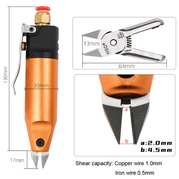 HSD HS-5+S2.1 Cut Metal Set 2 In 1 Pneumatic Snip Plier Cutting Metal Plastic Model Scissor Tool - free shipping - PMC TechLife - Order now!