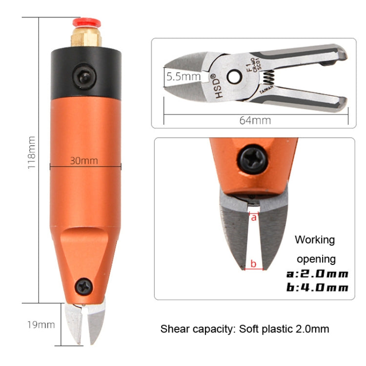 HSD HS-5M+F1 Cut Plastic Set 2 In 1 Pneumatic Snip Plier Cutting Metal Plastic Model Scissor Tool - free shipping - PMC TechLife - Order now!