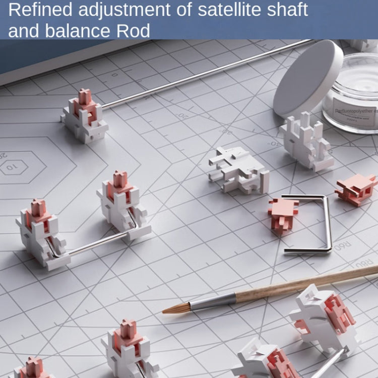 LANGTU LT84 Mechanical Luminous Keyboard, Style: Wired Single-mode Red Shaft (White) - free shipping - PMC Jewellery - Order now!