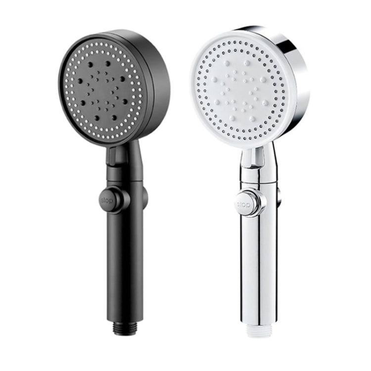 Pressurized Shower Water Heater Handheld Multifunction 6-speed Nozzle, Color: Black - Shower Head by PMC TechLife | Online Shopping South Africa | PMC TechLife
