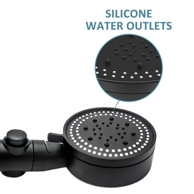 Pressurized Shower Water Heater Handheld Multifunction 6-speed Nozzle, Color: Black - Shower Head by PMC TechLife | Online Shopping South Africa | PMC TechLife