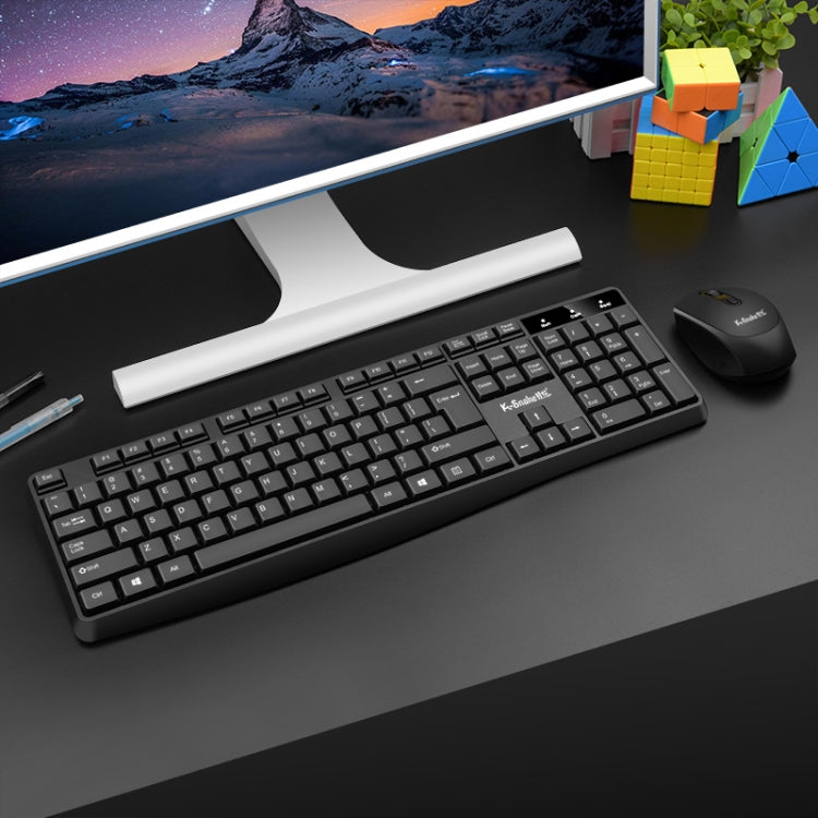 K-Snake WK800 Wireless 2.4G Keyboard Mouse Set Tabletop Computer Notebook Business Office House Use, Color: Black - Wireless Keyboard by K-Snake | Online Shopping South Africa | PMC Jewellery | Buy Now Pay Later Mobicred