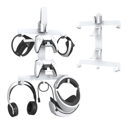 JYS JYS-P5158 For PS5 VR2 Wall Storage Bracket Helmet/Headset/Handle/Remote Control Wall Storage Storage Shelf(White) - Holder by JYS | Online Shopping South Africa | PMC Jewellery