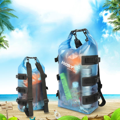 Translucent Waterproof Swimming Backpack Beach Outdoor Water Sports Waterproof Bucket(Blue) - Waterproof Bags by PMC Jewellery | Online Shopping South Africa | PMC Jewellery