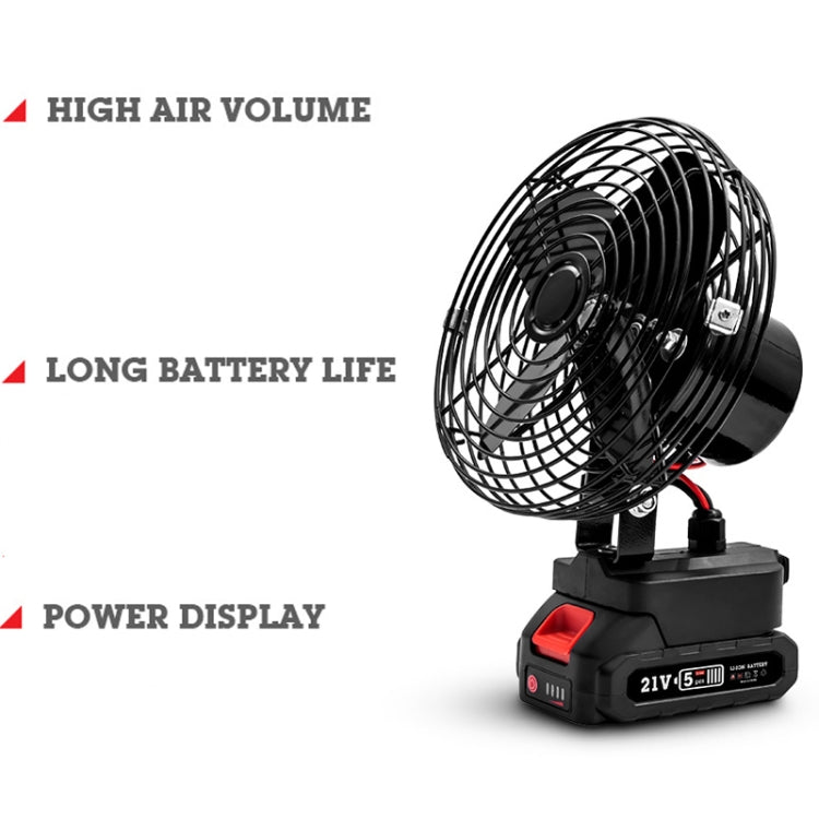 HILDA Portable Powerful Fan Outdoor Hair Dryer, With EU Plug Adaptor, Style: 6 inch With 1 Battery (1500mAh) - Electric Fans by HILDA | Online Shopping South Africa | PMC Jewellery | Buy Now Pay Later Mobicred