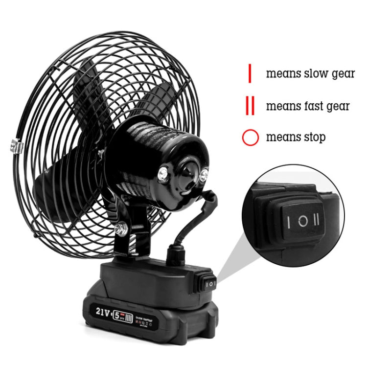 HILDA Portable Powerful Fan Outdoor Hair Dryer, With US Plug Adaptor, Style: 6 inch With 1 Battery(3000mAh) - Electric Fans by HILDA | Online Shopping South Africa | PMC Jewellery | Buy Now Pay Later Mobicred