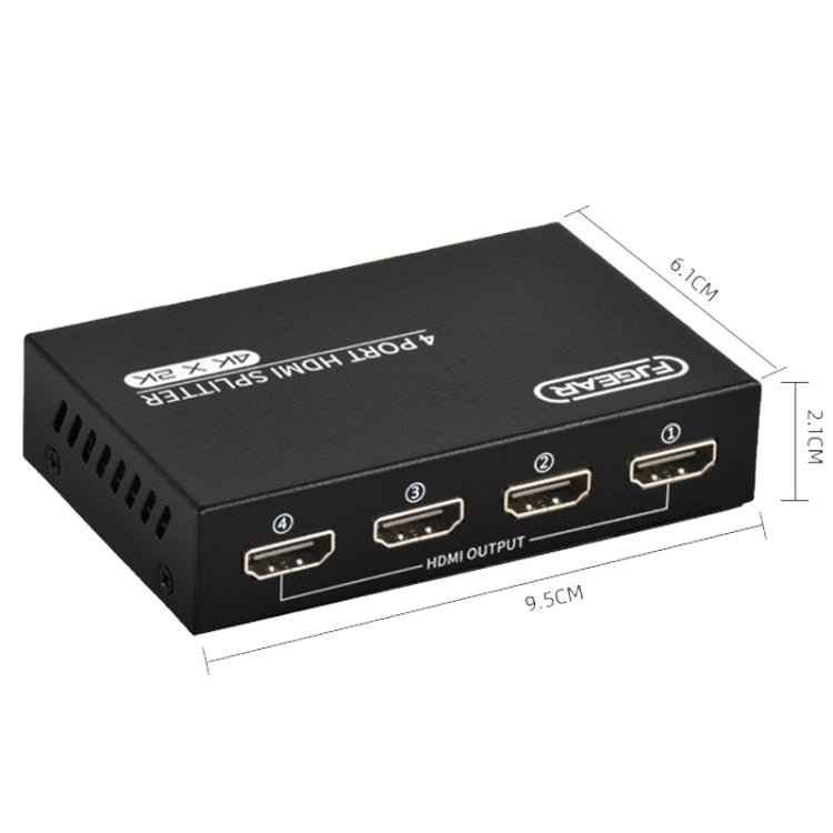 FJGEAR FJ-SM4K104 HD Audio/Video Splitter HDMI 1 In 4 Splitter(EU Plug) - Splitter by FJGEAR | Online Shopping South Africa | PMC Jewellery | Buy Now Pay Later Mobicred