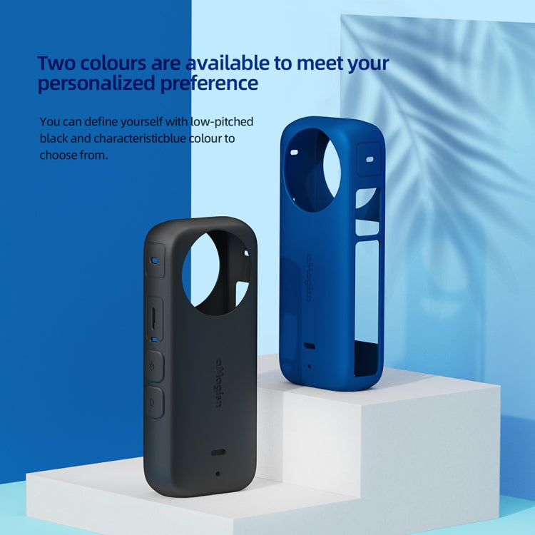 For Insta360 X3 AMagisn Body Silicone Protective Cover, Style: Body Case (Blue) - Case & Bags by aMagisn | Online Shopping South Africa | PMC Jewellery | Buy Now Pay Later Mobicred