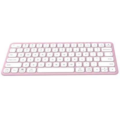 B087 2.4G Portable 78 Keys Dual Mode Wireless Bluetooth Keyboard And Mouse, Style: Keyboard Pink - Wireless Keyboard by PMC Jewellery | Online Shopping South Africa | PMC Jewellery | Buy Now Pay Later Mobicred