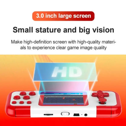 A12 3.0-Inch HD Colorful Screen Retro Handheld Game Console With 666 Built-In Games, Model: Double Red White - Pocket Console by PMC Jewellery | Online Shopping South Africa | PMC Jewellery | Buy Now Pay Later Mobicred