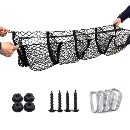 Pickup Truck Three-dimensional Net Bag Off-road Vehicle Trunk Luggage Net Bag, Size: 120x30cm(Four Pocket) - Stowing Tidying by PMC Jewellery | Online Shopping South Africa | PMC Jewellery | Buy Now Pay Later Mobicred