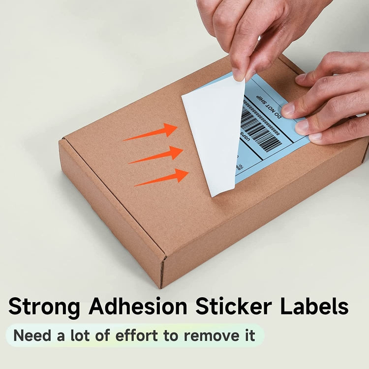 500sheets 4��6 Inch Stickers Thermal Label Paper For Phomemo PM-246S / PM-241BT / D520BT, Style: Folding Light Blue - Printer Accessories by PMC TechLife | Online Shopping South Africa | PMC TechLife | Buy Now Pay Later Mobicred