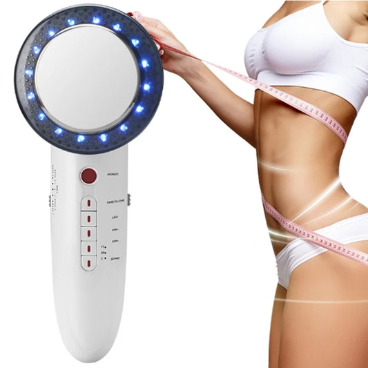 6 In 1 Ultrasound EMS Body Slimming Machine LED Galvanic Ion Facial Beauty Machine EU Plug - Beauty Instrument by PMC Jewellery | Online Shopping South Africa | PMC Jewellery