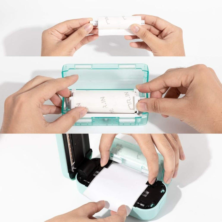 For Phomemo M03 Series 3rolls /Pack 80mmx3.5m 10 Years Thermal Self-adhesive Black on White Printing Paper - Printing Paper by Phomemo | Online Shopping South Africa | PMC TechLife | Buy Now Pay Later Mobicred