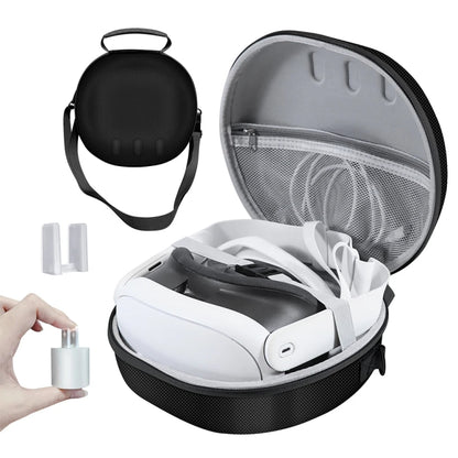 For Meta Quest 3 VR Glasses JYS Storage Bag Anti-Fall Anti-Scratch Carrying Bag(Grey) - VR Accessories by JYS | Online Shopping South Africa | PMC Jewellery | Buy Now Pay Later Mobicred