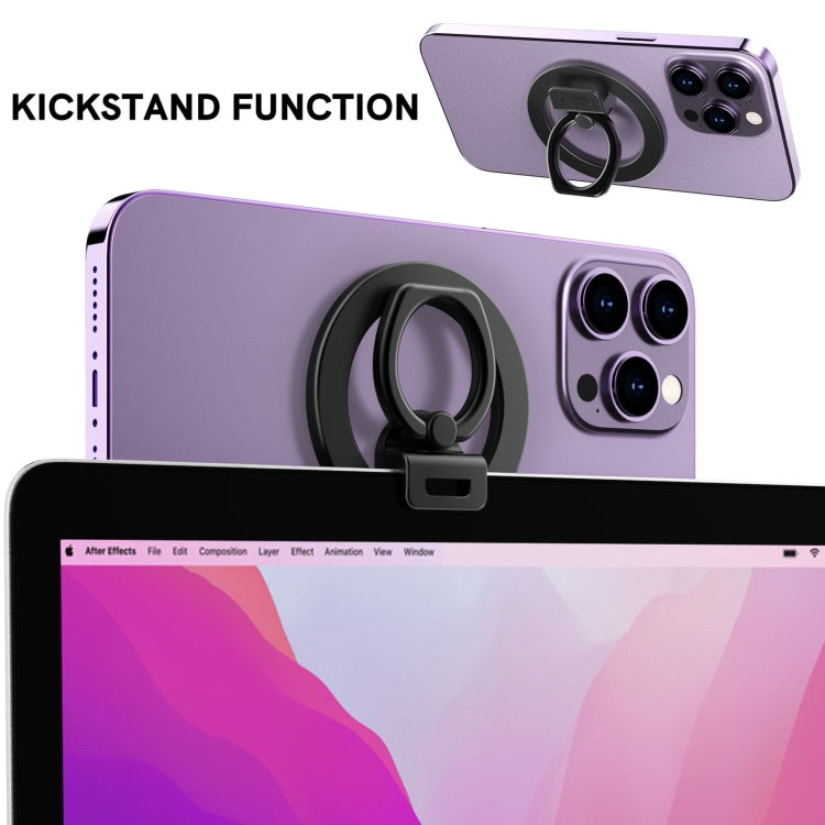 AhaStyle DD02 Magnetic MagSafe Zinc Alloy Cell Phone Expansion Stand For IPhone 12/13/14/15 Series(Black) - free shipping - PMC TechLife - Order now!