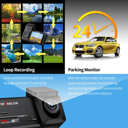 FISANG 2K HD Night Vision Car Dual Recording Wireless WIFI Car Driving Recorder(K06) - Car DVRs by FISANG | Online Shopping South Africa | PMC Jewellery | Buy Now Pay Later Mobicred