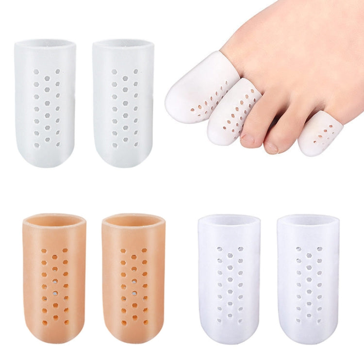 1pair Breathable Perforated Toe Protectors Anti Wear Sleeves, Size: XS(Skin Tone) - Corrector by PMC Jewellery | Online Shopping South Africa | PMC Jewellery