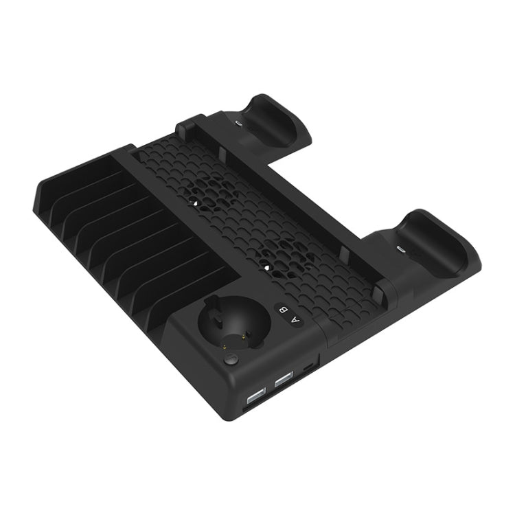 For PS4/PS4 Pro/PS4 Slim Host iplay Dual-seat Charging Multi-function Cooling Base Storage Bracket(Black) - Holder by iplay | Online Shopping South Africa | PMC Jewellery | Buy Now Pay Later Mobicred