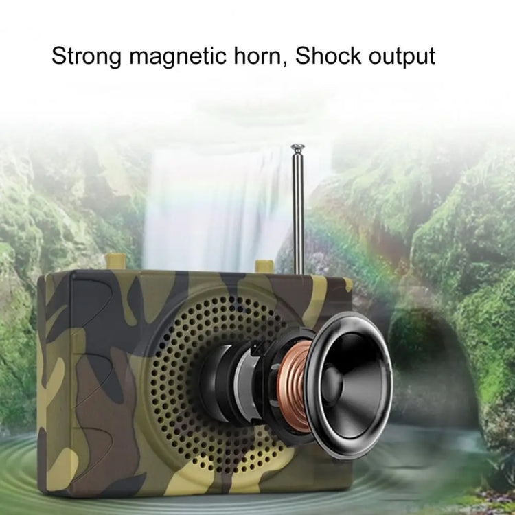 25W  Bluetooth Voice Amplifier Bird Hunting Speaker Supports USB/TF/FM 1000m Remote Control UK Plug(Camouflage) - Midrange Speaker & Frequency Divider by PMC Jewellery | Online Shopping South Africa | PMC Jewellery | Buy Now Pay Later Mobicred