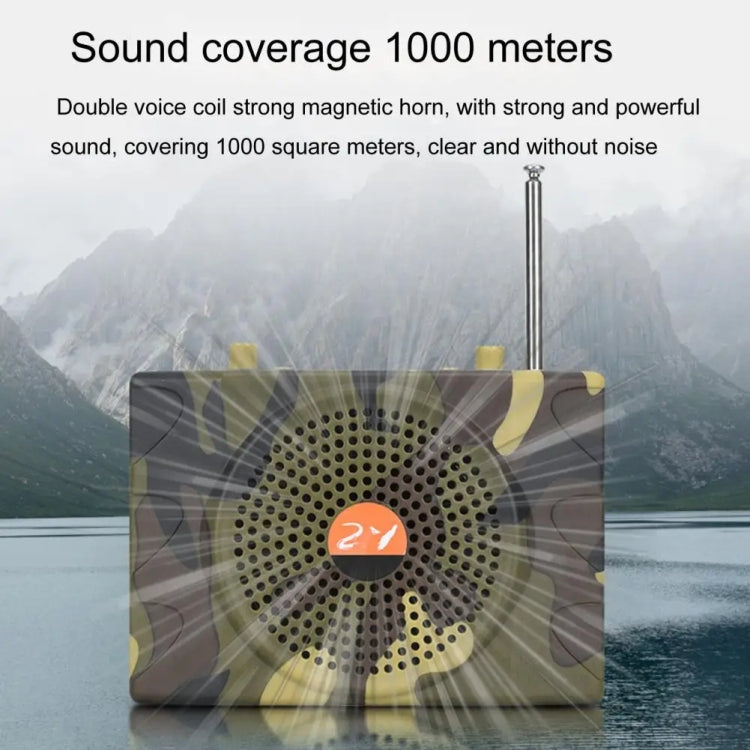 25W  Bluetooth Voice Amplifier Bird Hunting Speaker Supports USB/TF/FM 1000m Remote Control AU Plug(Camouflage) - Midrange Speaker & Frequency Divider by PMC Jewellery | Online Shopping South Africa | PMC Jewellery | Buy Now Pay Later Mobicred