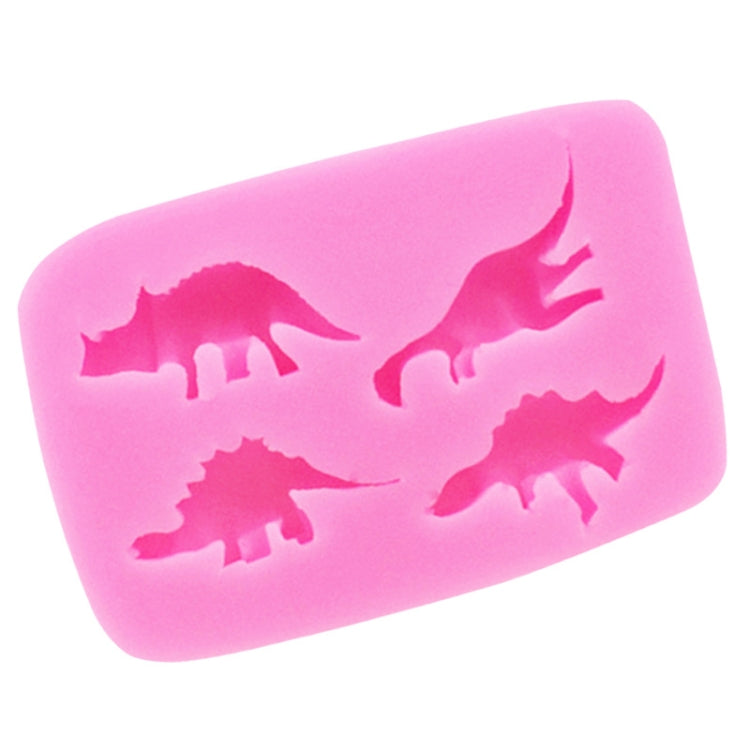 Dinosaur Silicone Mold Fondant Chocolate Cake Decoration Mold(Pink) - Food Molds by PMC Jewellery | Online Shopping South Africa | PMC Jewellery