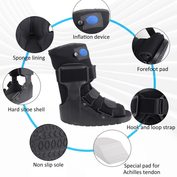 Tall Orthopedic Walking Boot Ankle Fracture Fixation Brace With Gas Bag, Size: M 39-42 - Corrector by PMC Jewellery | Online Shopping South Africa | PMC Jewellery