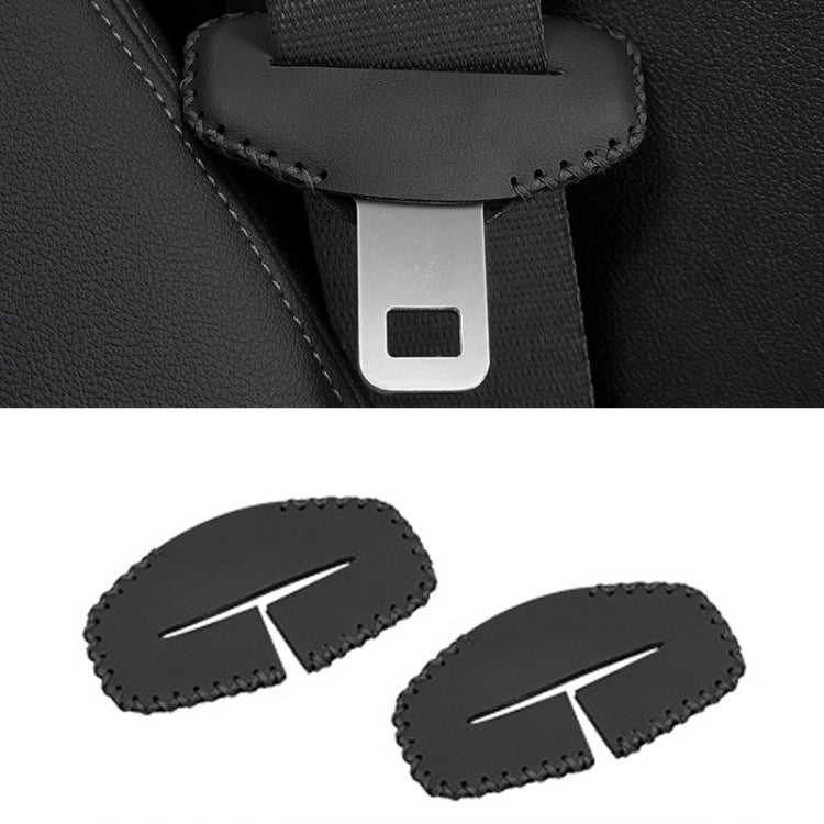 For BMW 1pair Seatbelt Insert Protector Bumper Belt Chuck Decoration(Black) - Seat Belts & Padding by PMC TechLife | Online Shopping South Africa | PMC TechLife | Buy Now Pay Later Mobicred