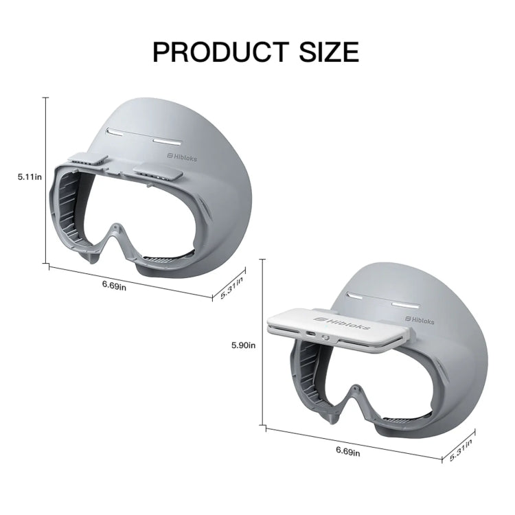 For PICO 4 Hibloks VR Glasses Face Cushion Protector Pad With Fan, Spec: 2pcs Ice Silk - VR Accessories by Hibloks | Online Shopping South Africa | PMC TechLife | Buy Now Pay Later Mobicred