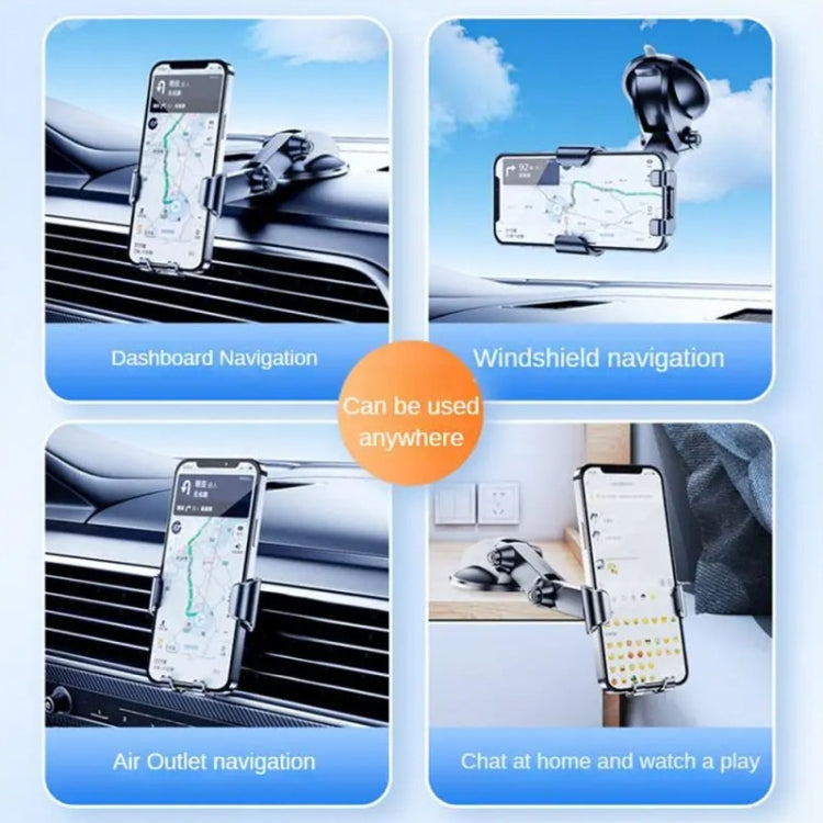 SHUNWEI SD-1132B Car Phone Suction Cup + Air Vent Holder Gravity Sensing Support Bracket(Blue) - Car Holders by SHUNWEI | Online Shopping South Africa | PMC Jewellery | Buy Now Pay Later Mobicred