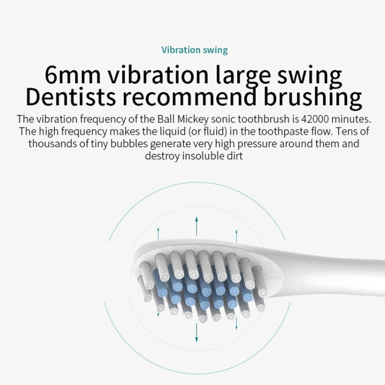 Rechargeable Ultrasonic Soft Bristle Electrical Toothbrushes Flosser 6 Gear With 4 Brushes(Black) - Toothbrushes by PMC TechLife | Online Shopping South Africa | PMC TechLife | Buy Now Pay Later Mobicred