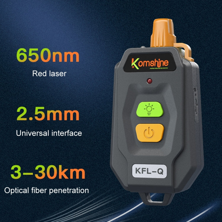 Komshine 15km Mini Optical Fiber Breakpoint Positioning Test Red Light Pen, Specification: KFL-Q-20MW - free shipping - PMC Jewellery - Order now!
