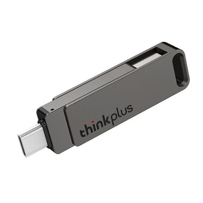 Lenovo Thinkplus MU110 USB3.2+Type-C Dual Interface Rotation Flash Drive, Size: 512GB(Grey) - USB Flash Drives by Lenovo | Online Shopping South Africa | PMC Jewellery | Buy Now Pay Later Mobicred