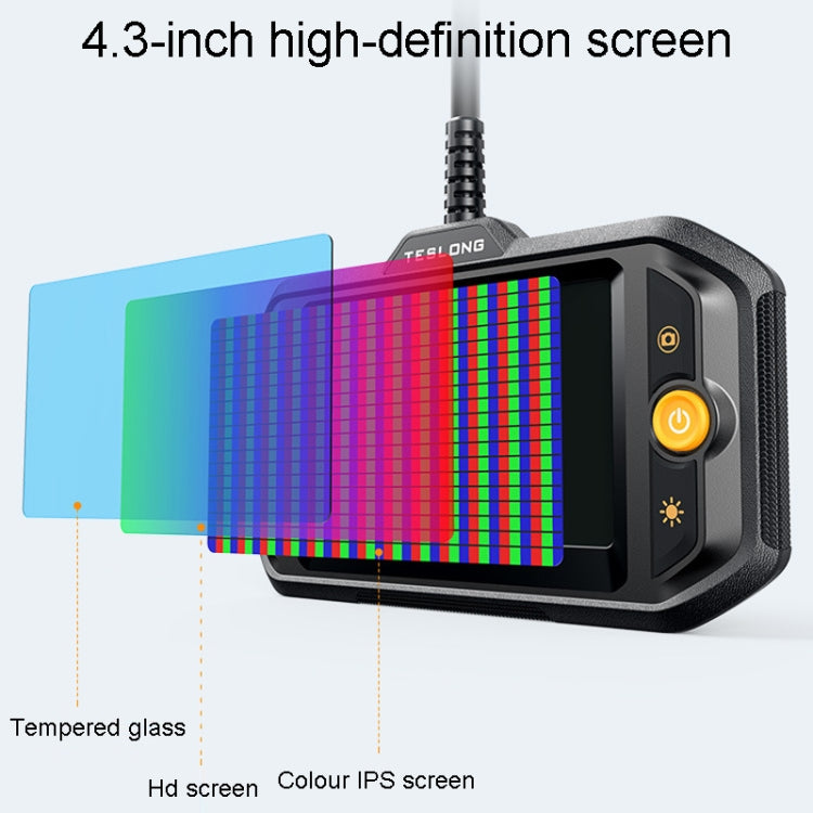 Teslong TS43S HD Camera Probe 4.3 Inch Screen All-In-One Industrial Borescope Auto Repair Tools, Specification: 5.5mm Single Lens -  by Teslong | Online Shopping South Africa | PMC Jewellery | Buy Now Pay Later Mobicred